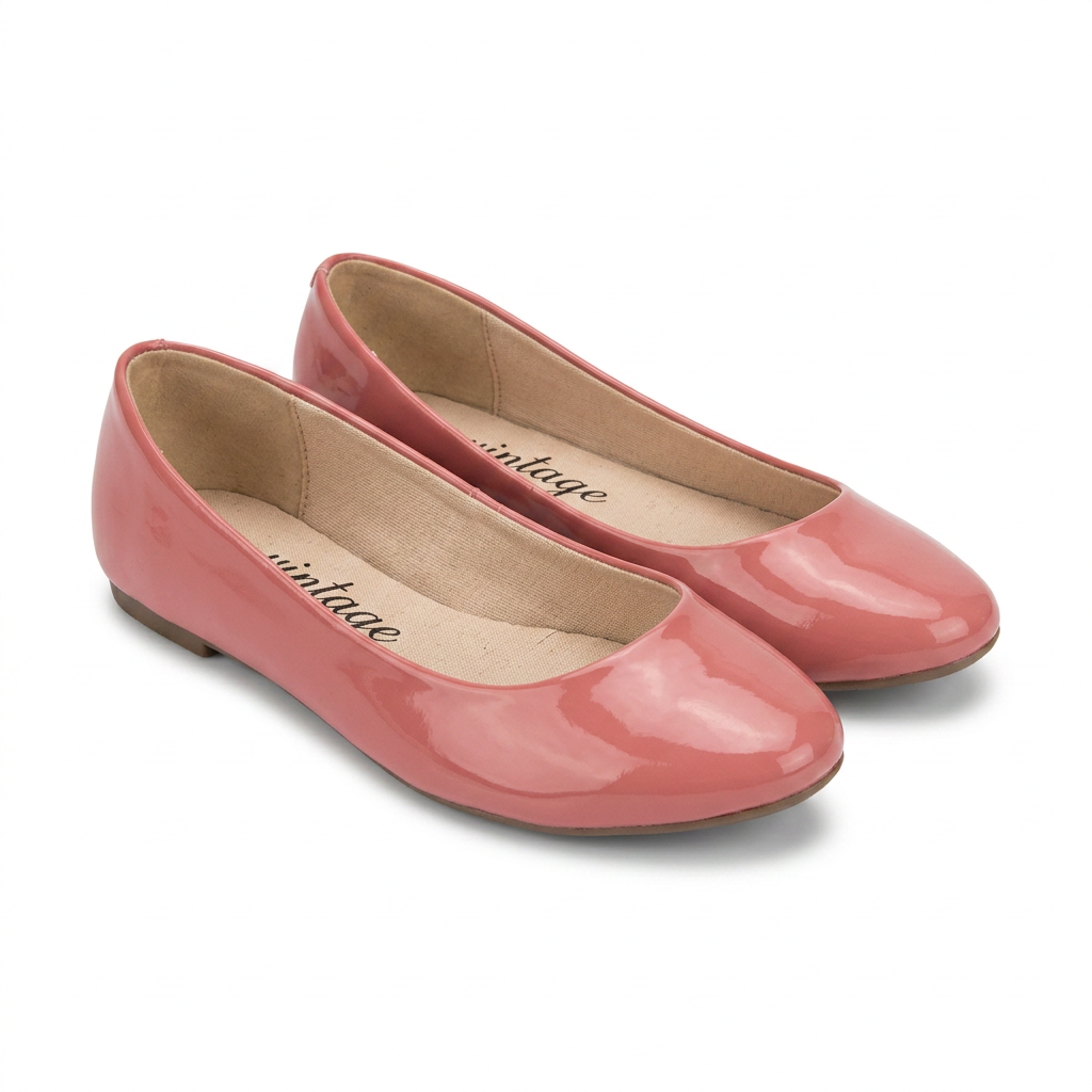 Sapatilha Rosa Envernizada
