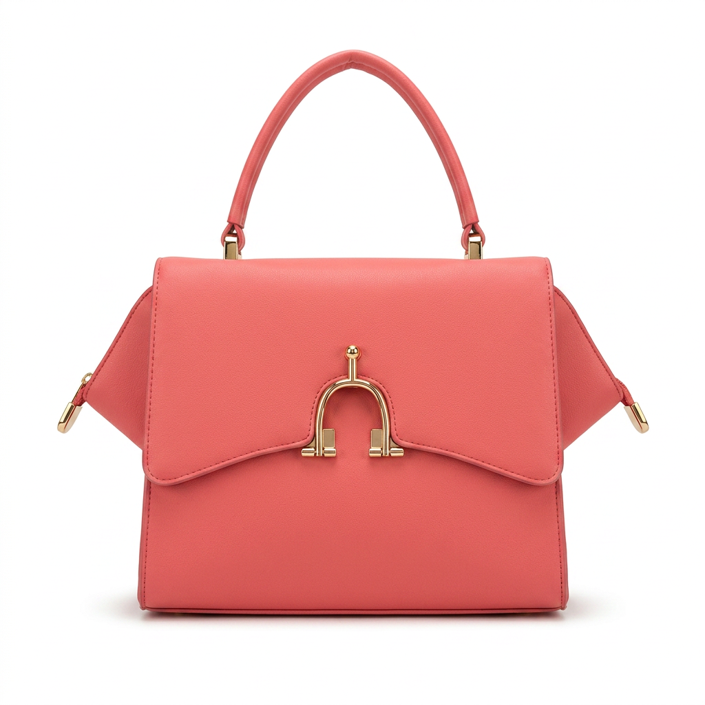 Bolsa Rosa com Fivela